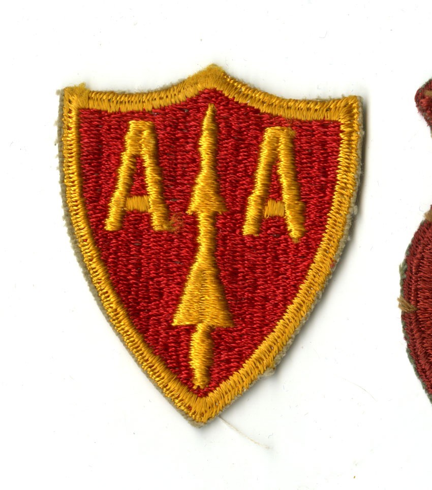 Antiaircraft Command 2nd Design White Back Patch Cut Edge Vintage