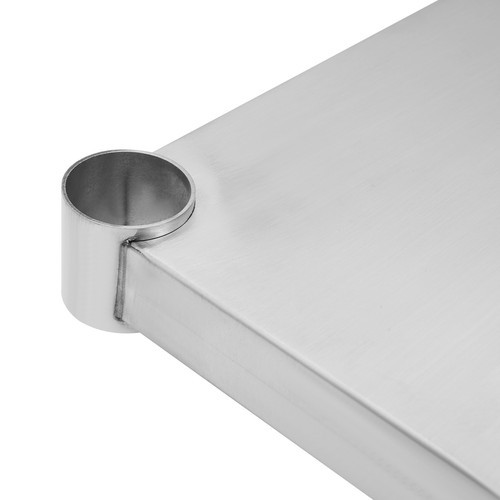 Stainless Steel Table Lower Shelf Under Shelf Rectangular Work Table Adjustable