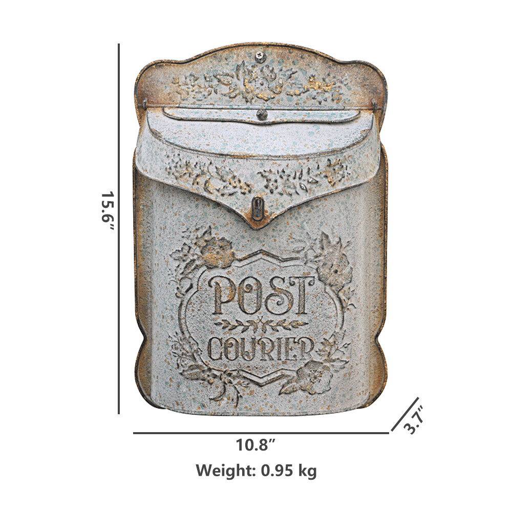 Vintage Mailboxes Wall Mount Rustic Mailboxes for Home Outside Wall Decor