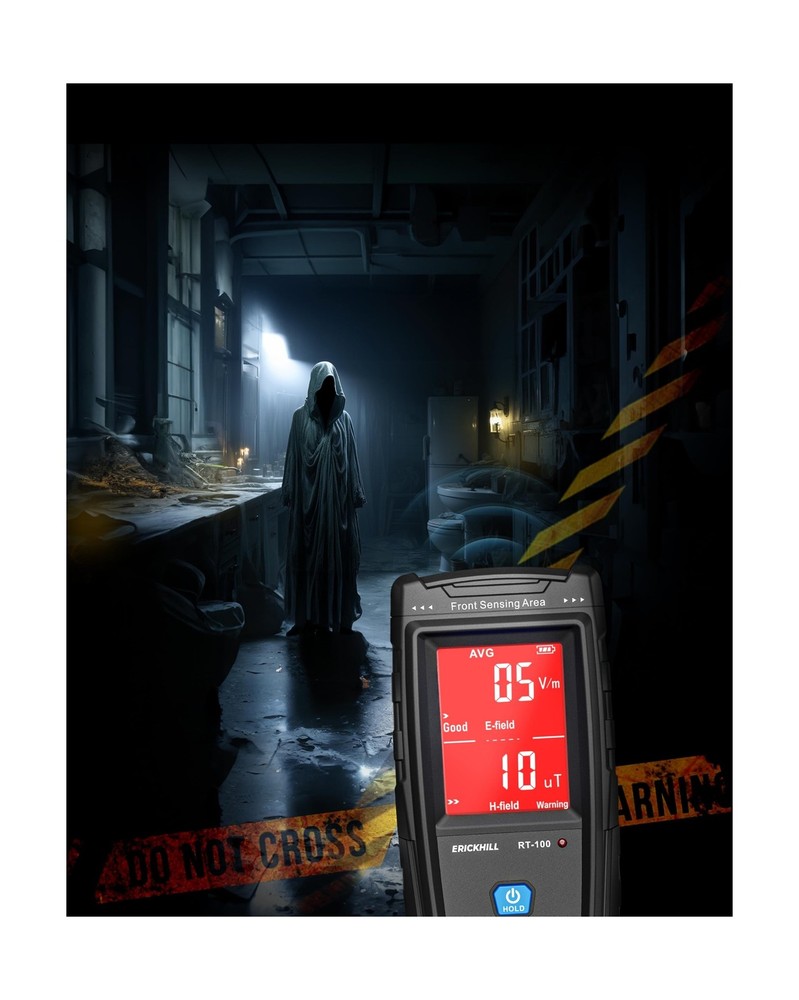 ERICKHILL EMF Meter, Detects Electric and Magnetic Fields, Handheld Digital E...
