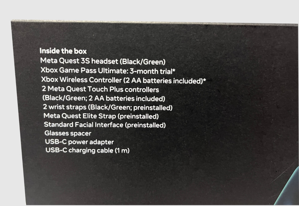 NEW Meta Quest 3s XBOX Limited Edition VR Headset + Wireless Xbox Controller