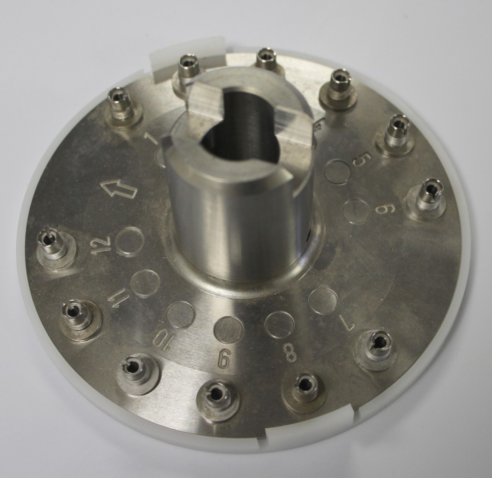 Fiber Optic 12 Position Polishing Disc Plate Tested In Working Condition