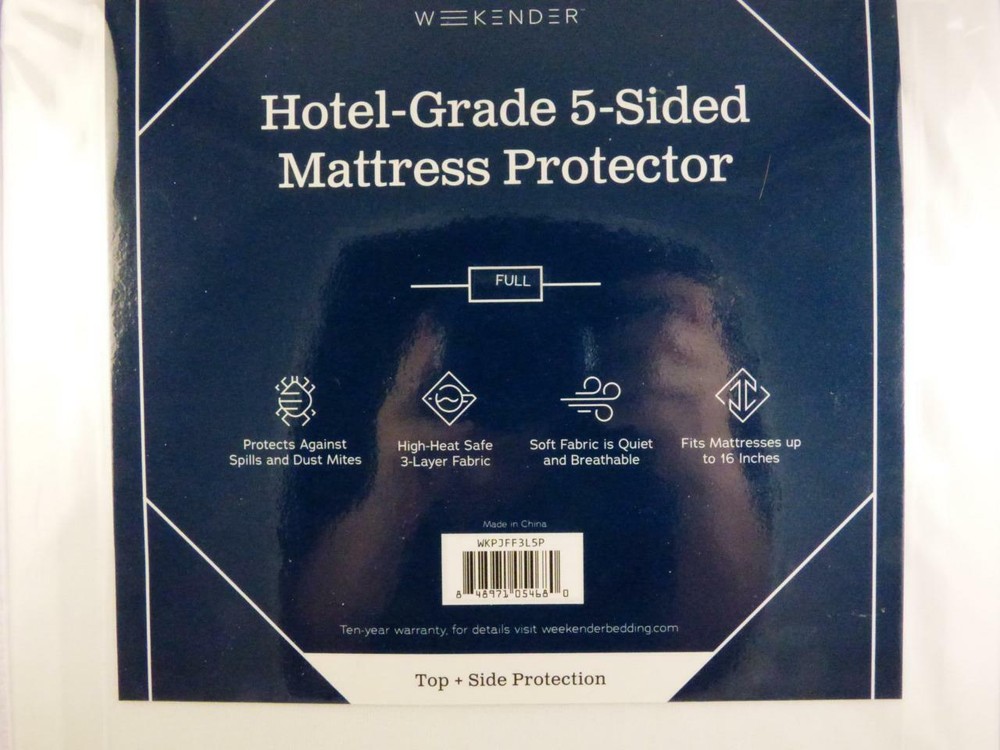 WEEKENDER Hotel-Grade 5-Sided Mattress Protector-Size FULL