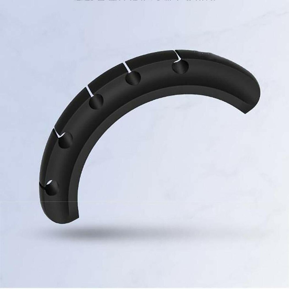 Durable Silicone Self-Sticking Desktop Cable 5-Cord Organizer