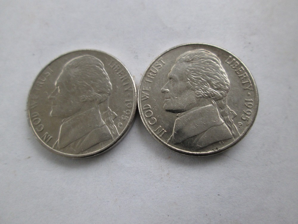 1995-P JEFFERSON REVERSE DIE CHIP BETWEEN "S" AND "O"