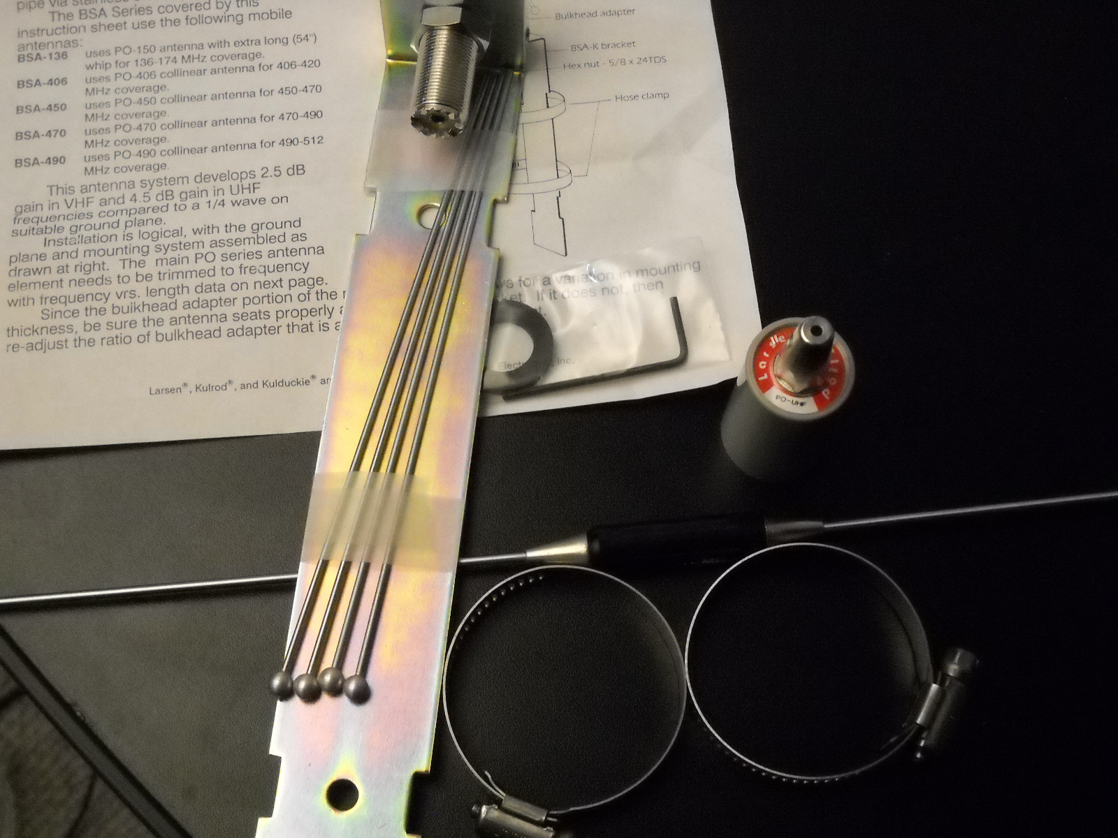 Larsen BSA 450 - High Gain GMRS Omni-Directional Base Station - Repeater Antenna