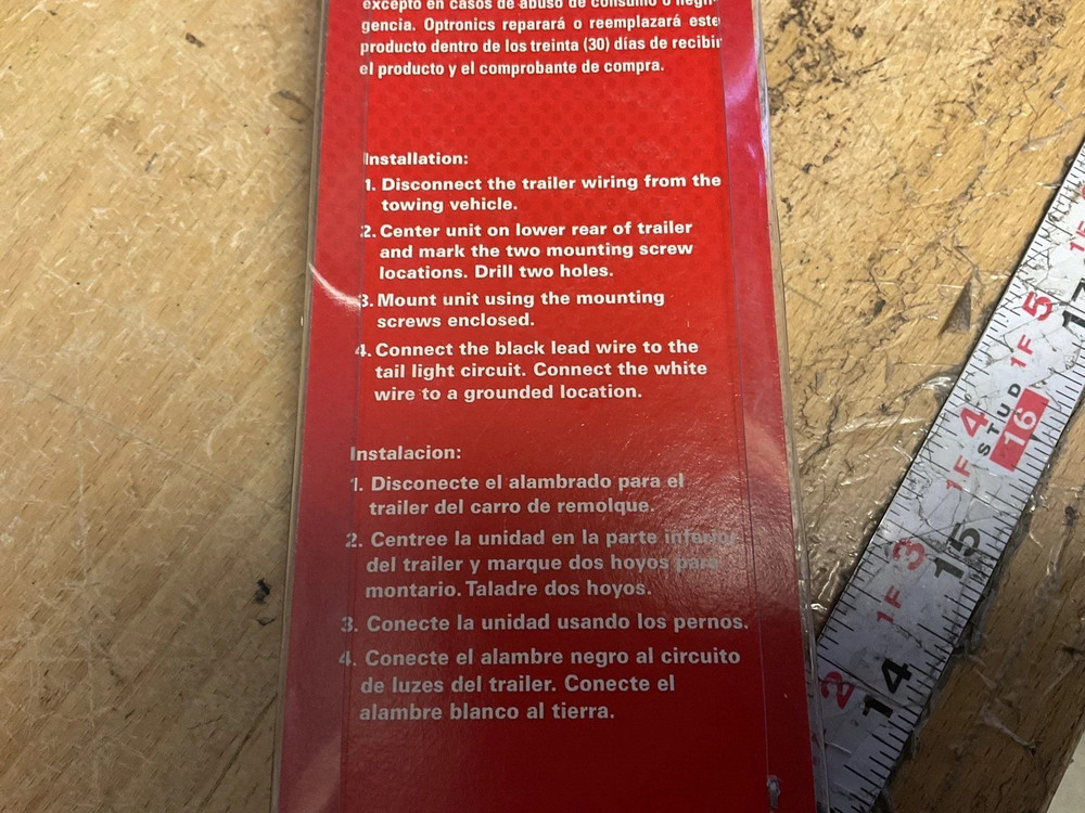 Optronics LED Waterproof ID Light Bar-Ultra Thin DOT 80” Wide Trailers