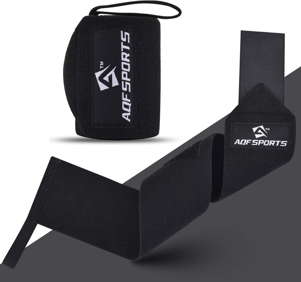 Moisture-Wicking 18" Wrist Support Wraps for Powerlifting & Strength Training