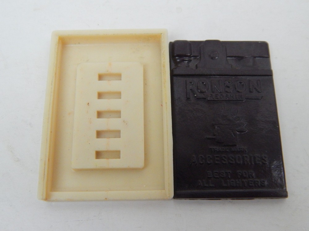 Ronson Lighters Redskin Accessory Case Plastic Empty Vintage