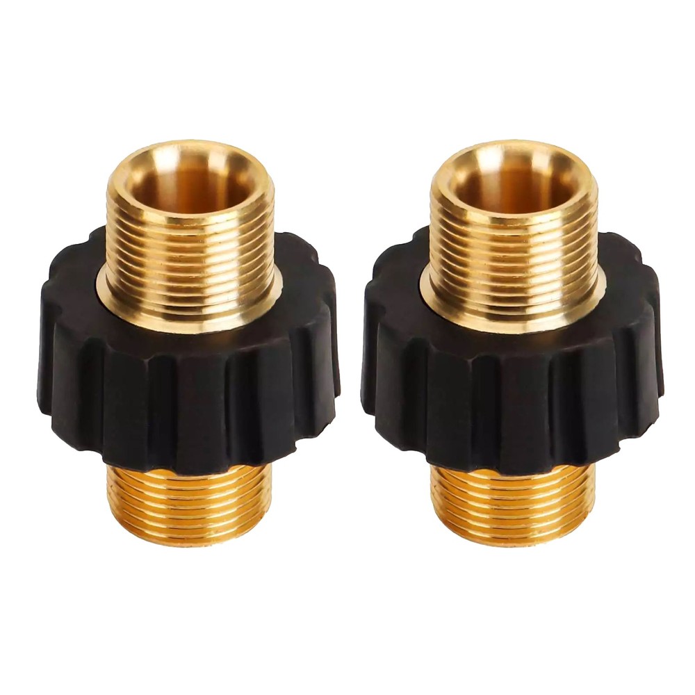 2 x Pipe Hose Adapter Pressure Washer Connector With 22mm Outer Thread