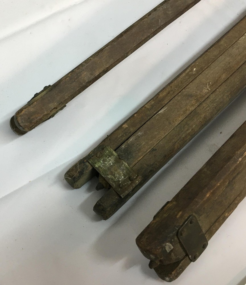 Wood Tripod transit survey vintage stand rustic primitive