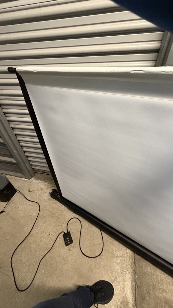 Motorized Projector Screen 92” (16:9) – Fully Working – 110V