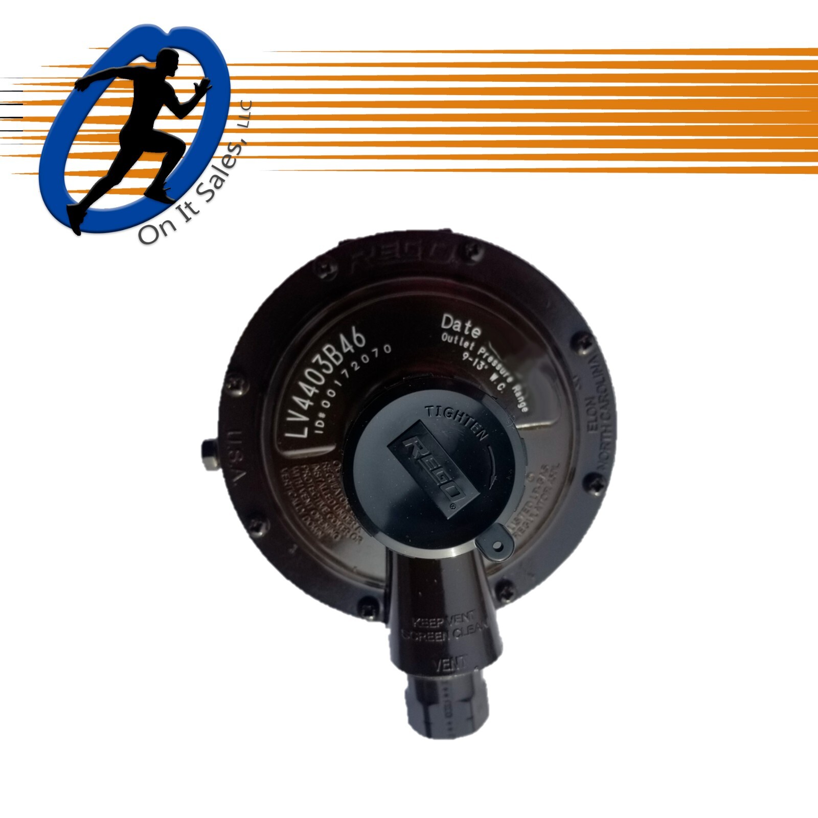 Rego Regulator LV4403B46 Low Pressure 2nd Stage 1/2" F.NPT x 3/4" F.NPT