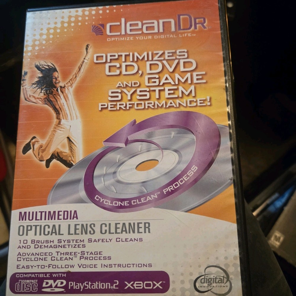 CLEAN DR Multimedia Optical Lens Cleaner 10 Brush System Cyclone Clean Process