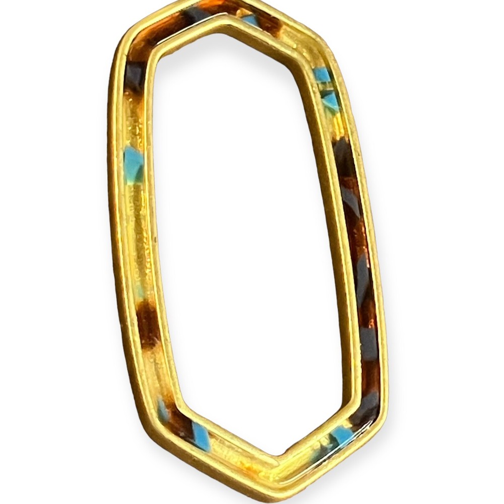 Hexagon Dangle Hoop Drop Statement Earrings Multi-Color NEW