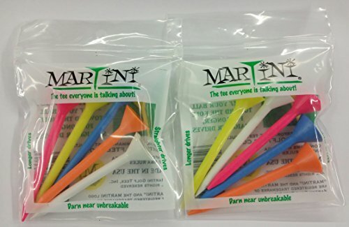Martini Golf Tees 5-pack (Assorted) 2-Pack 3 1/4 STANDARD