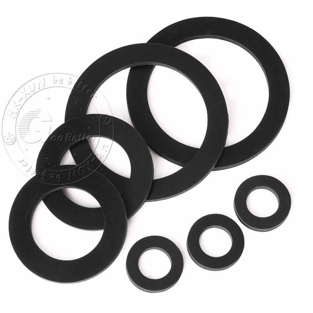 Solid NBR Nitrile Rubber Washer 2mm Thickness pick own size 4mm-44mm Diameter