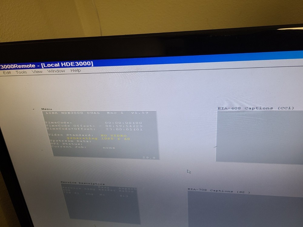 Link Electronics HDE-3000 High Definition XDS HD-SDI Closed Caption Encoder