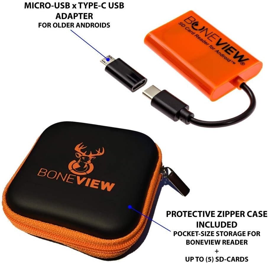 SD Card Reader Type C USB Trail Camera Viewer for Android Game Cam Phones