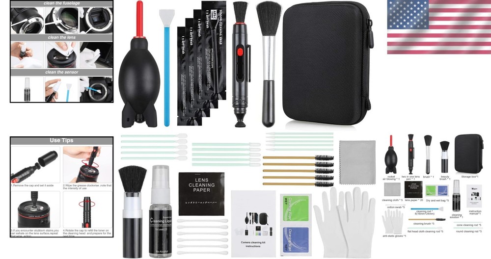 Professional 17-in-1 Camera Cleaning Kit