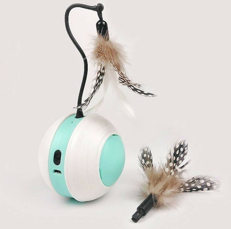 Automatic Rolling Ball Cat Toy – USB Rechargeable Interactive Moving Ball
