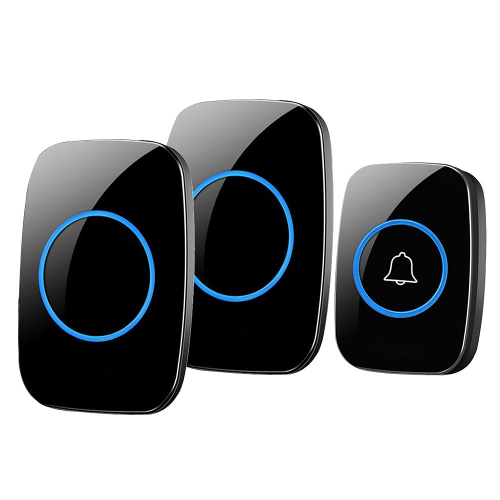 1000FT Wireless Doorbell Waterproof 2 Plugin Receiver Adjustable Volume 38 Chime