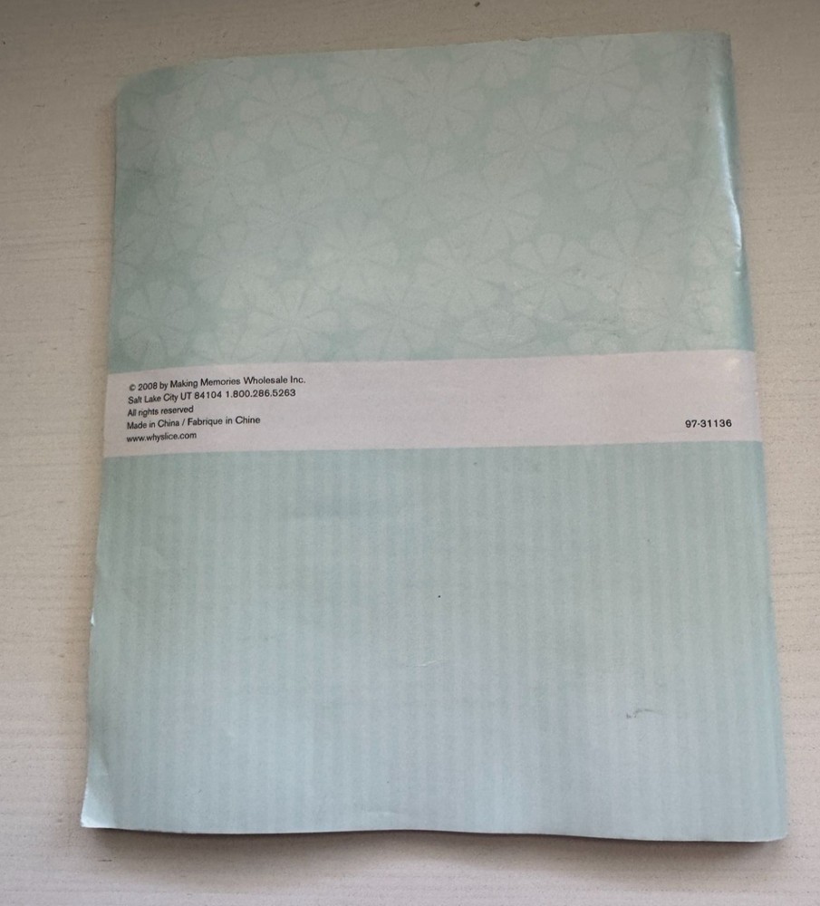 Slice Design Cutter by Making Memories User Manual Instructions