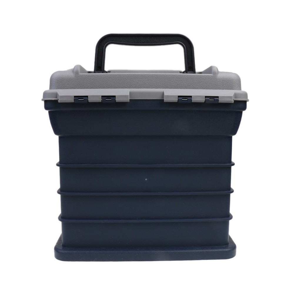 Compact 4 Layers Tackle Box Fishing Baits Hooks Lures Handheld Storage Case