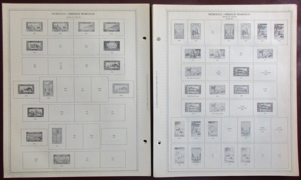 Morocco: Clean Set of Unused Minkus Supreme Global Pages to 1983