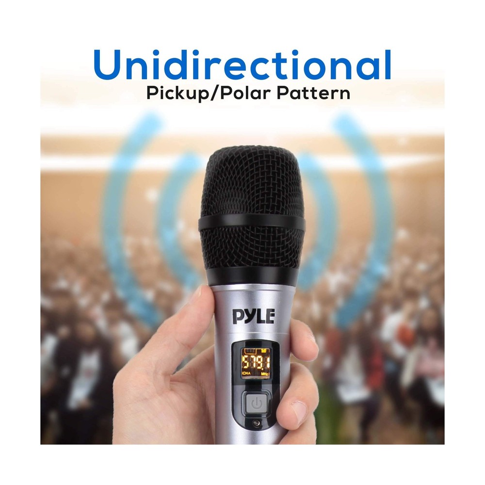 PYLE Portable UHF Wireless Microphone System - Professional Battery... Fast Ship
