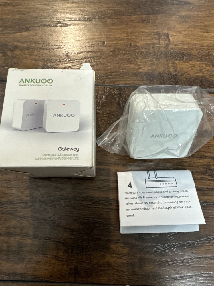 Ankuoo Gateway 433 Socket and Control with Wi-fi New Open Box