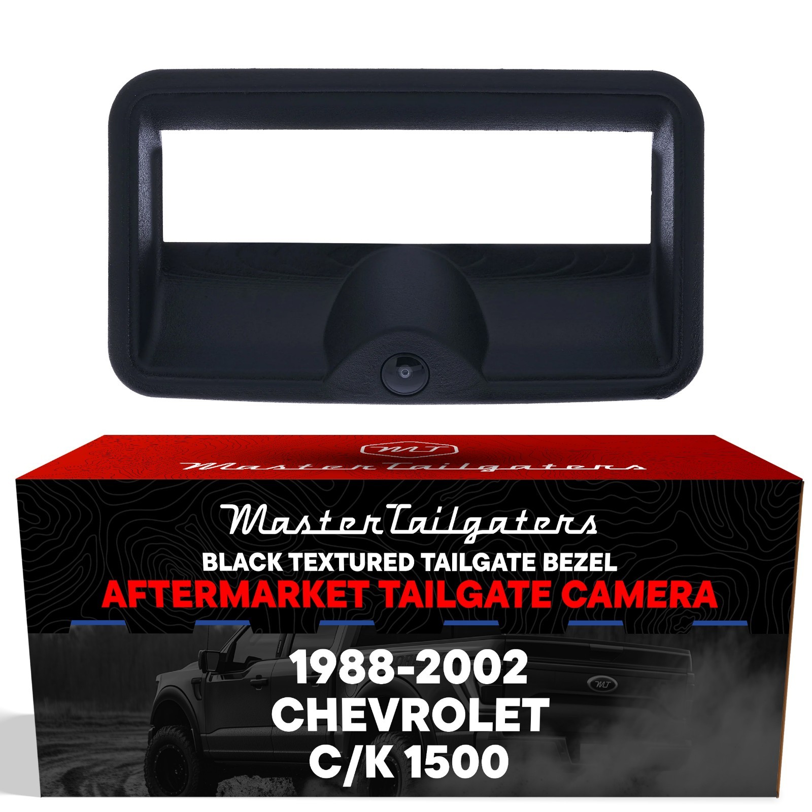 For Chevrolet C/K 1500 (1988-2002) Black Tailgate Handle Backup Camera