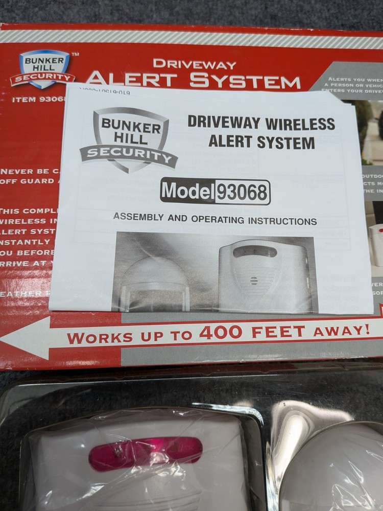 Bunker Hill Security Driveway Alert System 93068 Wireless Sensor Open Box