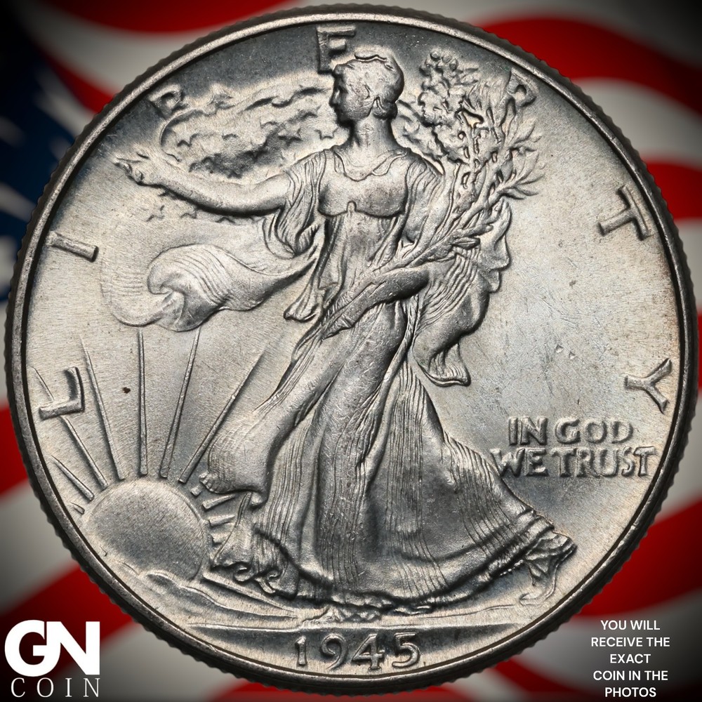 1945 P Walking Liberty Half Dollar A7610