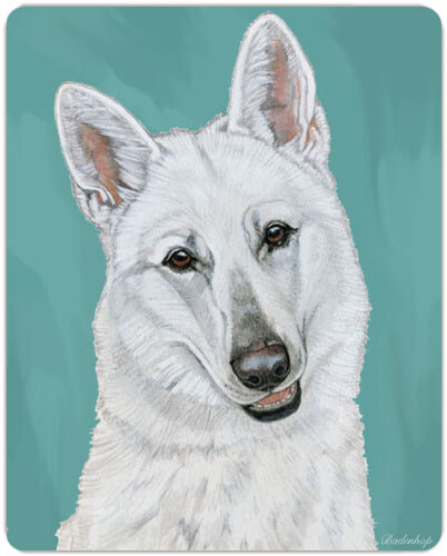 White Shepherd Small Cutting Board