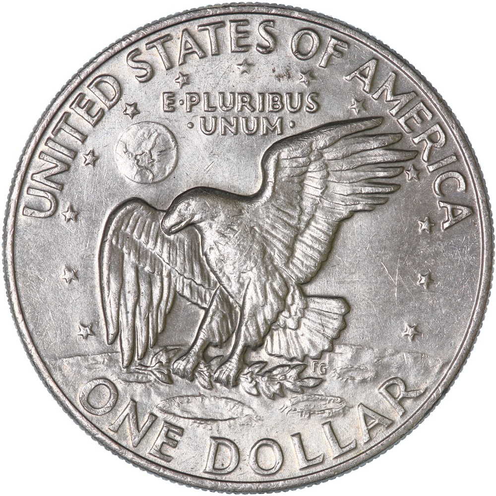 1972 (P) Eisenhower Dollar Type 3 AU Ike