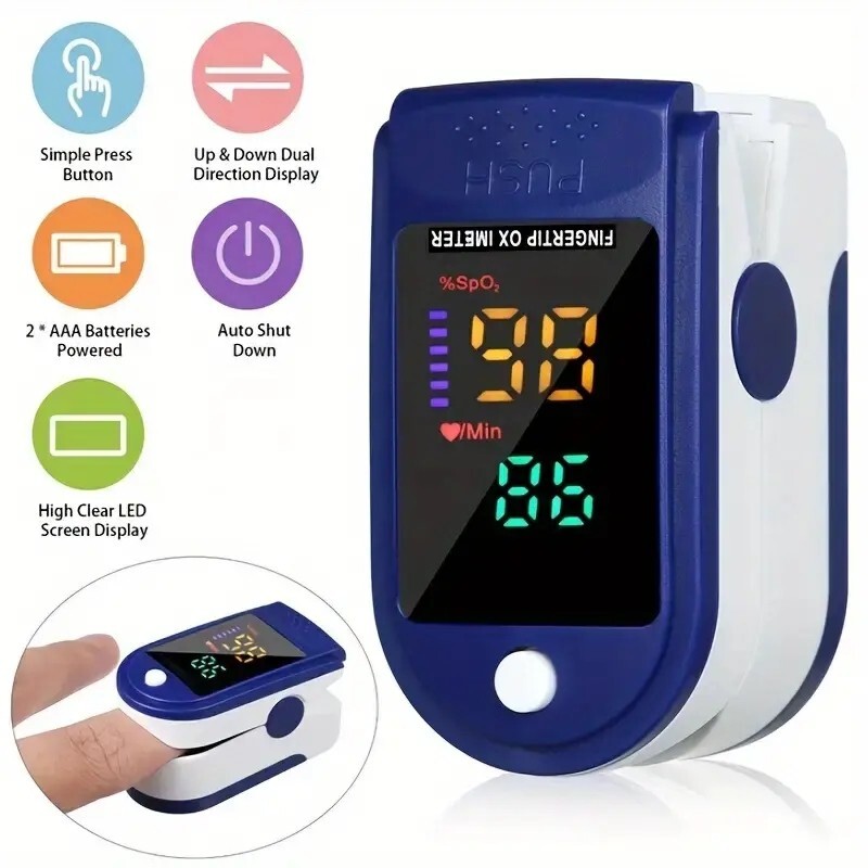 Pulse Oximeter, Oximeter Finger With Plethysmograph