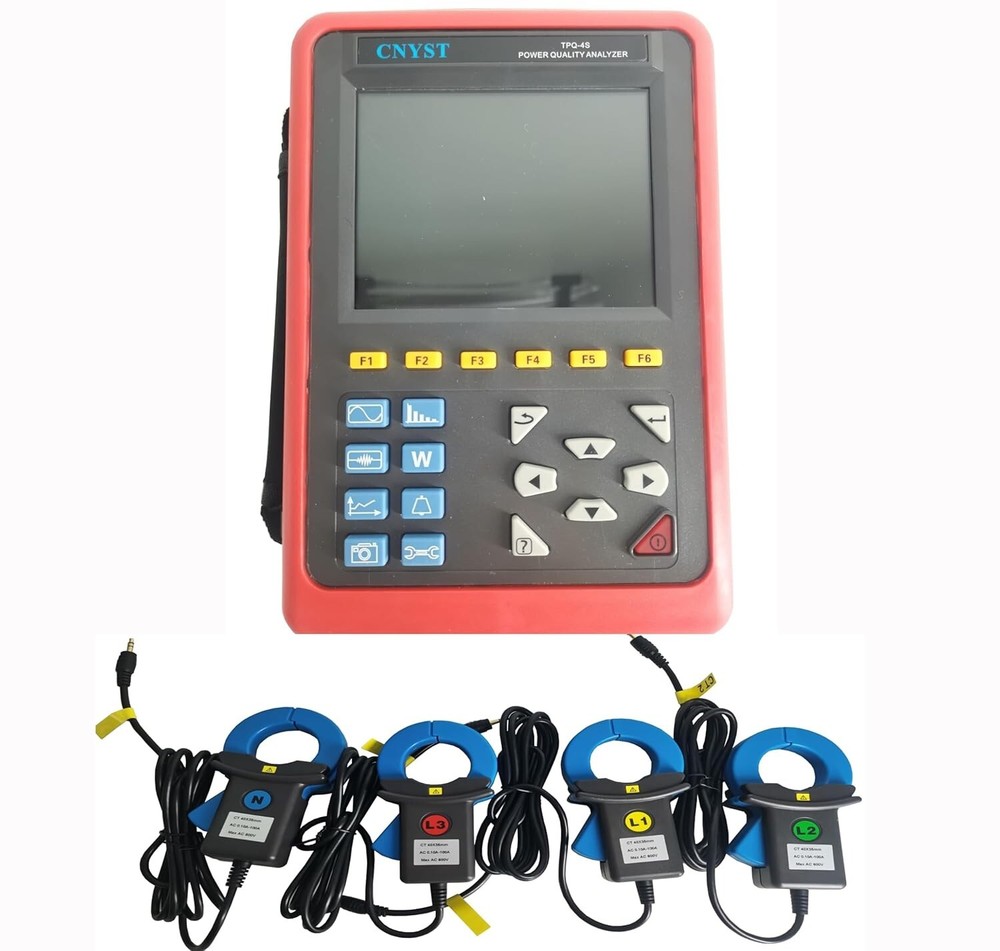 Power Quality Analyzers Three Phase Energy Quality Meter With 4PCS Current Clamp