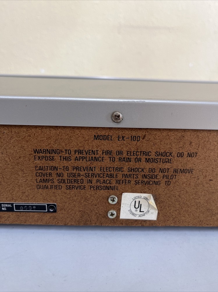 BSR EX-100 Stereo Frequency Equalizer - GREAT CONDITIONS *Read*