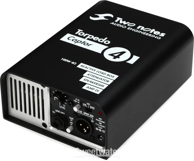 Two Notes Torpedo Captor Reactive Loadbox DI and Attenuator - 4-ohm
