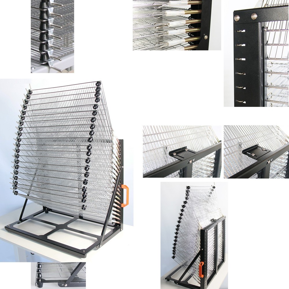 20 Layers Desktop Flat Push-pull Type Drying Rack Storage Rack Tool N25-4060