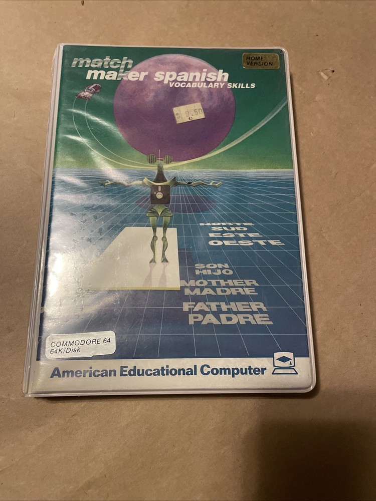 * Match Maker Spanish Vocabulary Commodore 64