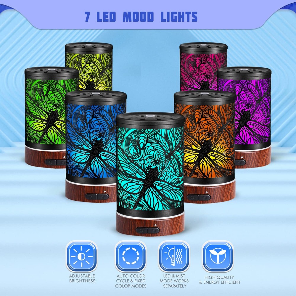 Essential Oils Diffuser,Aromatherapy Diffuser,Birthday for 011-dragonfly