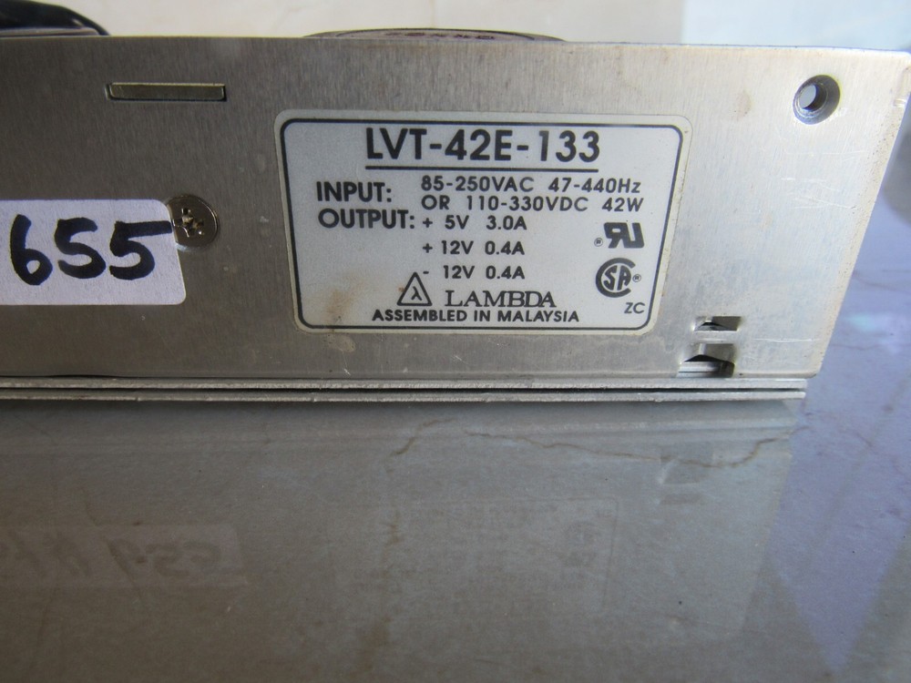 Lambda Power Supply LVT-42E-133 Lot # 655 Listed by Greg