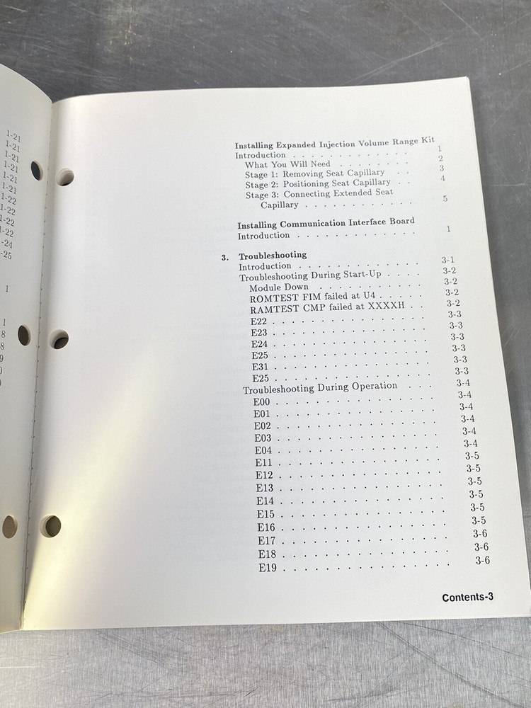 Hewlett Packard HP 1050 Series Autosampler HPLC - Users Guide /Instructions Book