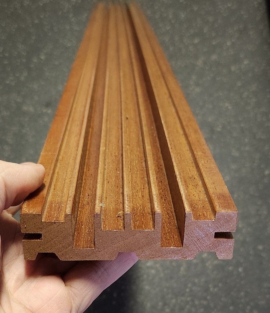 Acoustic sound diffusers Solid Mahogany 48" x 4" x 1"