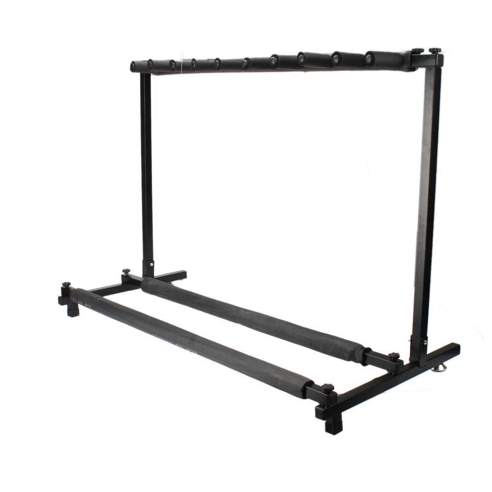 9 Folding Multiple Guitar Bass Holder Rack Display Stand