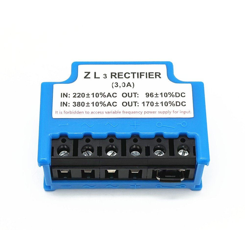 ZL3 380VAC/170VDC 220VAC//96VDC 3A brake rectifier module