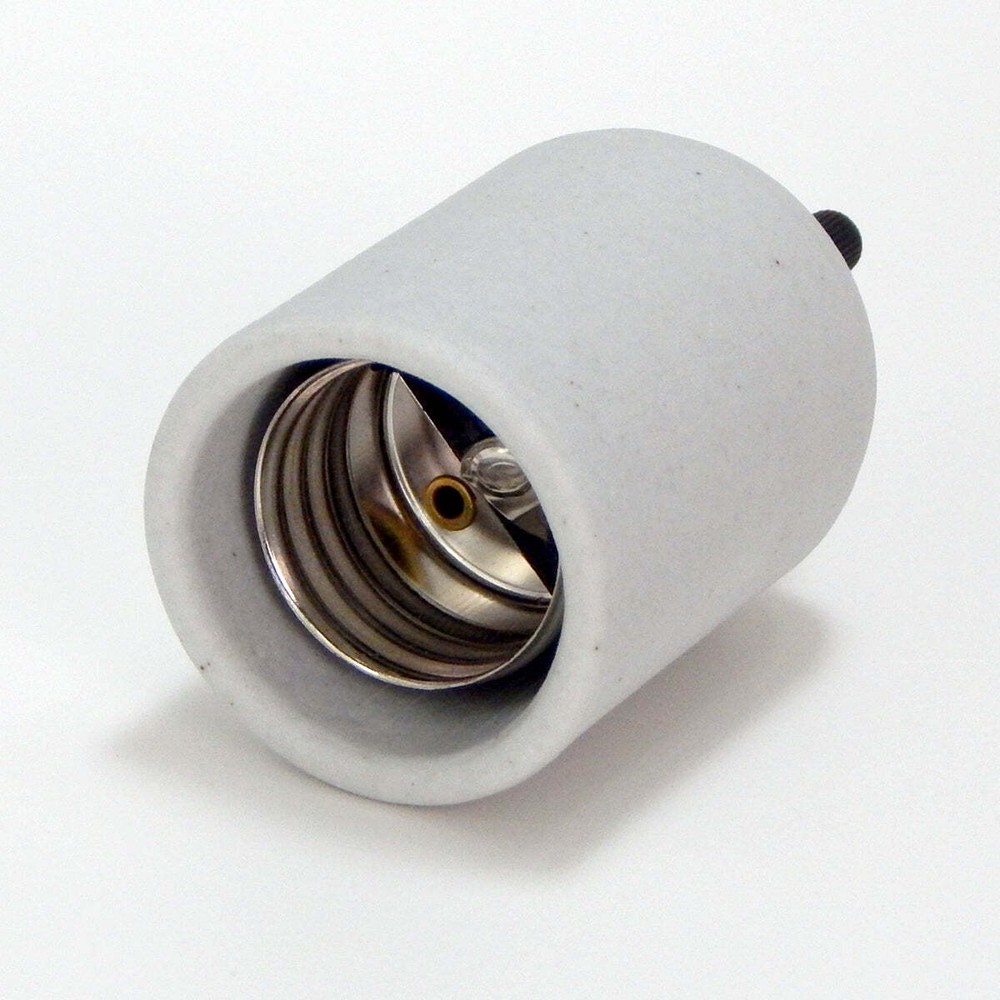 Porcelain Turn Knob Medium Base Socket