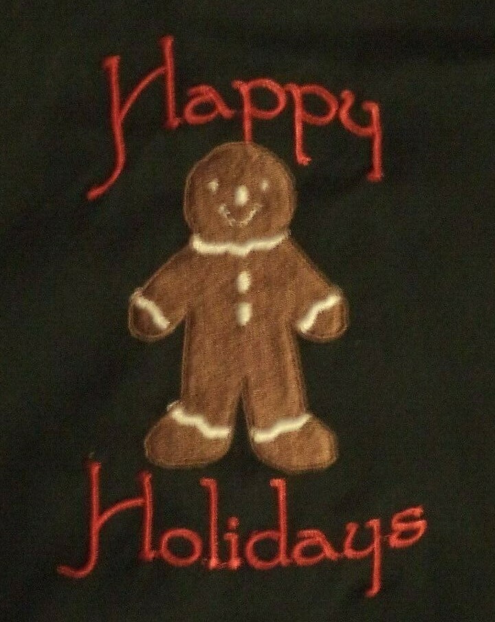 Holiday Gingerbread Apron - Green